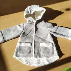 ムートン風コート アウター 80