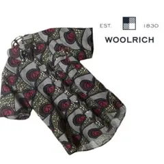 Woolrich 総柄　BDシャツ　半袖　S 【made in USA】
