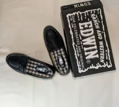 エドウィン ローファー ２１センチ ブラック【黒】