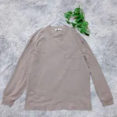 UNIQLO U ユニクロユー（M）長袖 クルーネックTシャツ 綿100 ロンT