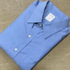【ダメージあり】ブルックスブラザーズ 長袖シャツ ノンアイロン　青