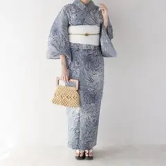 浴衣館グレース 浴衣+帯飾り+バッグ