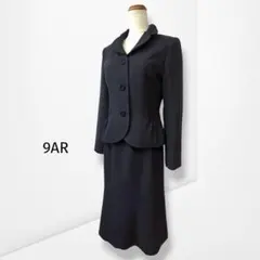 【ノーブランド】 セットアップ スカートスーツ 日本製 上品 ビジネス 9AR