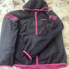 adidas NEO LABEL ウィンドブレーカー 黒/ピンク