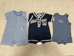 ロンパース　半袖　3枚セット　80 70