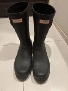 HUNTER ブラック 長靴 バックル付き　ジャンク品