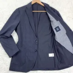 美品　エドウィン　デニスラ　グレンチェック　アンコンジャケット　XL　ネイビーのサムネイル