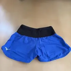 Mizuno 青 ショートパンツ ウエスト黒　M J2MB8710