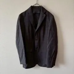 ORIHICA メンズ　スーツセットアップ　チェック柄　ビジネス　グレー　M