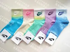 【クリームカラー】ナイキNIKEソックス　レディースソックス　スポーツ靴下　五足