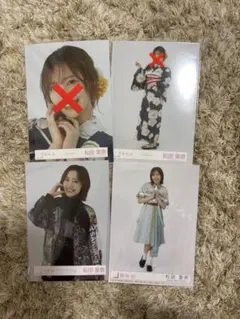 櫻坂46 松田里奈 生写真 4枚セット（まとめ売り）