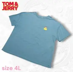TOM & JERRY Tシャツ ダークグリーン 4Lサイズ 大きいサイズのサムネイル