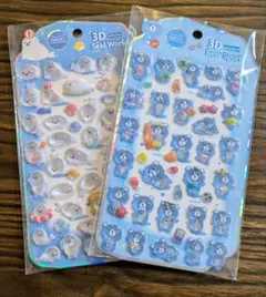 NEKONI くまさん、アザラシ シール セット