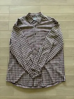 L L Bean ボタンダウンシャツ　チェックシャツ　古着　Lサイズ