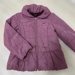 BeBe☆襟付き中綿コート パープル