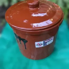 美品 久松窯 3号 漬物容器 常滑焼 蓋付 かめ 壺 保存容器 梅干し 味噌
