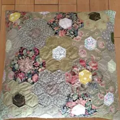 ハンドメイド パッチワーク クッションカバー