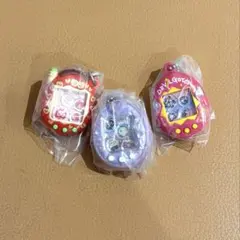 たまごっち　シャカシャカチャームコレクション3 レッド、ピンク、パープル