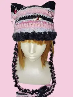 猫耳ニット帽 ファッション小物
