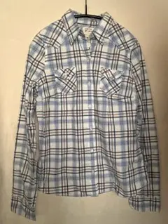 Hollister ホリスター　ストレッチ チェック柄 長袖シャツ Lのサムネイル