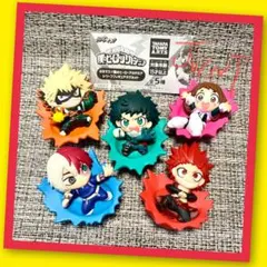 【ガチャ】僕のヒーローアカデミア レリーフフィギュアマグネット 全5種フルコンプ