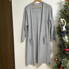 COLZA グレー ロングカーディガン M