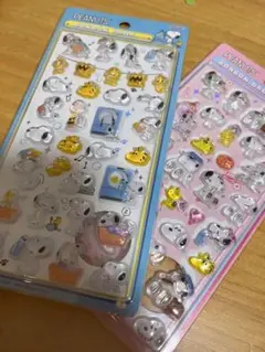 PEANUTS スヌーピー 立体シール 2シートセット