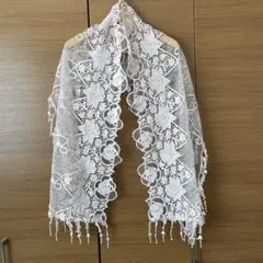 weaver 薔薇柄レース　ストール