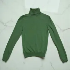 UNIQLO　ユニクロ　ウール100% グリーン長袖セーター Sサイズ