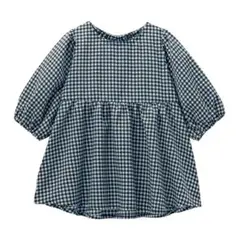 GITA ギンガムチェック チュニック ブラウス リボン付き キッズのサムネイル