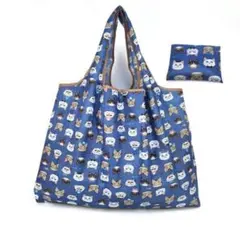 エコバッグ 大容量 折りたたみ式 買い物袋 旅行　猫柄