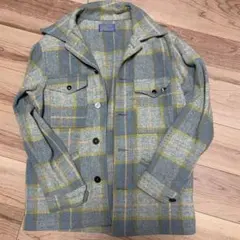 Pendleton 70S ウール混紡 グレー系チェックジャケットのサムネイル