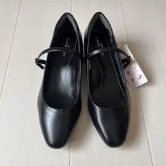 LES MUES 究極の就活パンプス ストラップ ブラック25㎝のサムネイル