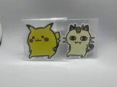 ピカチュウ ニャース 24じかんポケモンCHU ステッカー