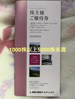 東急不動産ホールディングス　株主様ご優待冊子（1000株以上5000株未満）