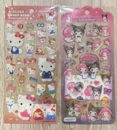 【正規品】 クリアキャンディシール キティ ドロップジュエリーシール メロクロ