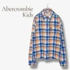 アバクロ 綿100 長袖 シャツ ボタンダウン チェック カジュアル 重ね着