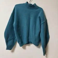MOUSSY ニット ターコイズ Fサイズ