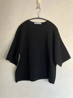 Adolfo Dominguez アドルフォドミンゲス ニット XS 黒