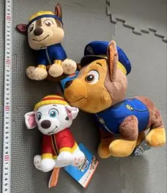 パウパトロール新品ぬいぐるみ3点セット