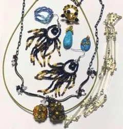 訳ありSALE ネックレスまとめ売り《h-9》エスニック　アジアン　メタルパーツ