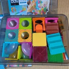 【収納BOX付き】 ピタゴラスBASICボールコースターDX＋女の子ピタゴラス