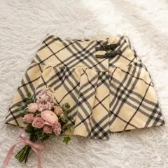 【美品】バーバリーブルーレーベル ノバチェック 巻きミニスカート 36