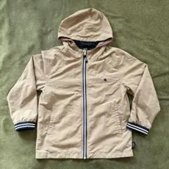 POLO ベージュ ジッパー ジャケット フード付き