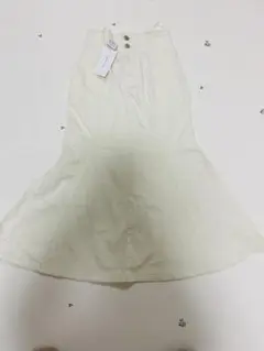 新品タグ付き未使用☆ハニーズ　ホワイトデニムマーメイドスカート