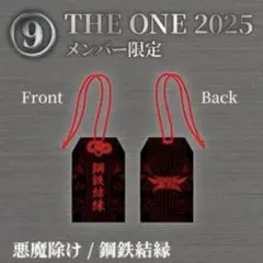 BABYMETAL 御守り悪魔除け 鋼鉄結縁(THE ONE限定品) 【黒×赤】