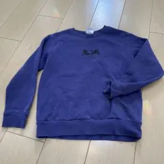 紫色の刺繍入りトレーナー　鬼滅の刃　柱　GU