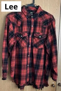 Lee／ダメージ加工　チェックシャツ