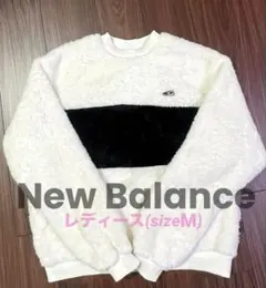New Balance ボアスウェットホワイト×ブラック/レディースsizeＭのサムネイル