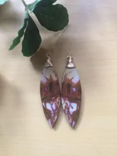 レッドクリークジャスパー ピアス/イヤリング